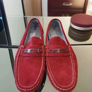 CALVIN KLEIN Damion Suede Red sz 12